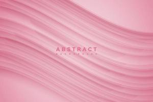 abstract pink gradient background with wavy shadow decoration vector