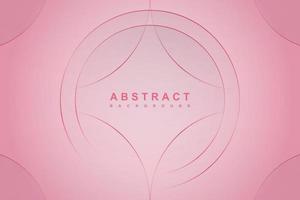 Abstract gradient pink background with circle line vector