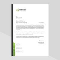 Elegant letterhead template design in minimalist style vector