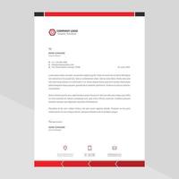 Elegant letterhead template design in minimalist style vector