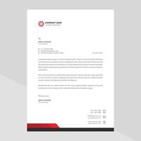 Elegant letterhead template design in minimalist style vector