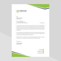 Elegant letterhead template design in minimalist style vector