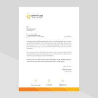 Elegant letterhead template design in minimalist style vector