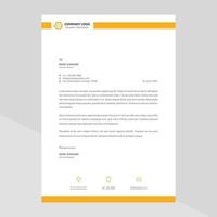 Elegant letterhead template design in minimalist style vector