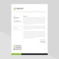 Elegant letterhead template design in minimalist style vector