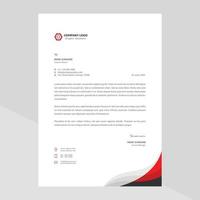 Elegant letterhead template design in minimalist style vector