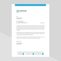 Elegant letterhead template design in minimalist style vector