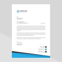 Elegant letterhead template design in minimalist style vector