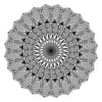 Mandala ornamental ornate round tribal background of invitation card vector