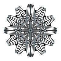 Mandala floral abstract design of background artwork for meditation vector