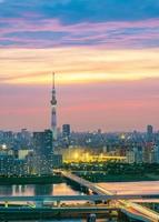 Cityscape of Tokyo skyline, Japan, Asia photo