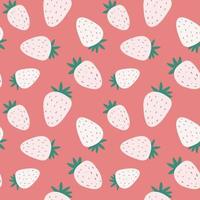 Cute strawberry seamless pattern. vector