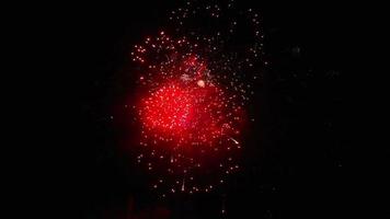 fuochi d'artificio emozionanti con riprese sonore video