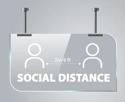 social distancing signage