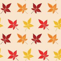 Vector seamless pattern of falling leaves