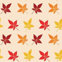 Vector seamless pattern of falling leaves