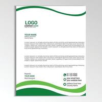 Abstract Letterhead Design. vector