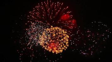 Exciting Firework with Sound Footage video