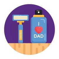 Dad Shaving Kit vector