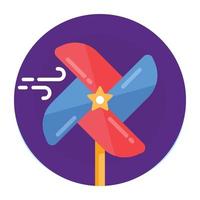 Pinwheel and whirligig vector