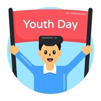 Youth Day Banner vector