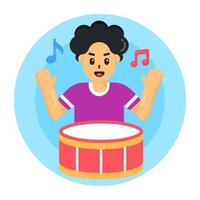 Drumbeat and percussion vector