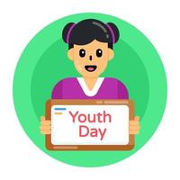 Youth Day Banner vector