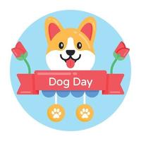 Dog Day Banner vector