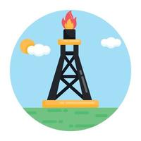 Fuel and Oil  Rig vector