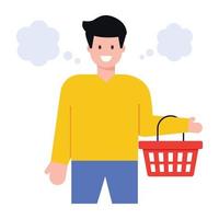 compras y compras vector