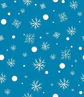 seamless pattern with snowflakes vector