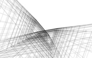 arquitectura abstracta sobre fondo blanco vector