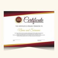 Elegant luxury certificate template design vector