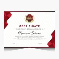 Elegant luxury certificate template design vector