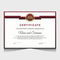 Elegant luxury certificate template design vector