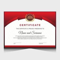 Elegant luxury certificate template design vector