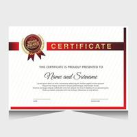 Elegant luxury certificate template design vector