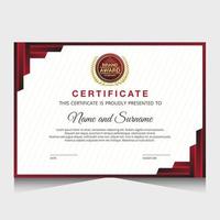 Elegant luxury certificate template design vector