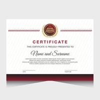 Elegant luxury certificate template design vector