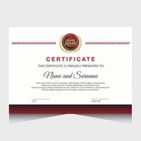 Elegant luxury certificate template design vector