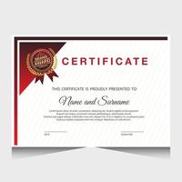 Elegant luxury certificate template design vector