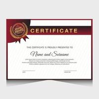 Elegant luxury certificate template design vector