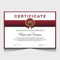 Elegant luxury certificate template design vector