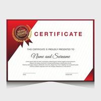 Elegant luxury certificate template design vector