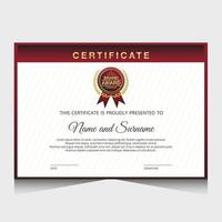 Elegant luxury certificate template design vector