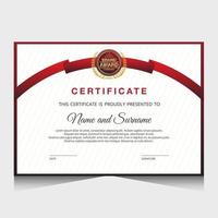 Elegant luxury certificate template design vector