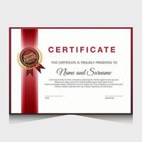 Elegant luxury certificate template design vector