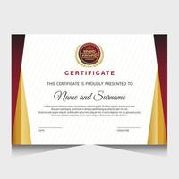 Elegant luxury certificate template design vector