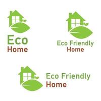 eco friendly home illustration design. vector