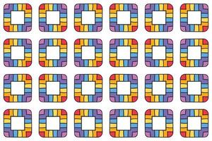 Pattern bright colored square box gift wrapping paper Vector